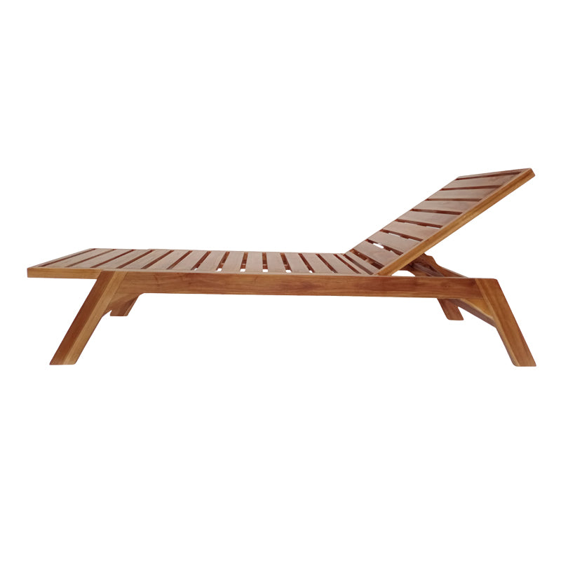 Sezlong de gradina Melop Boho, Natural, 200x70x35 cm