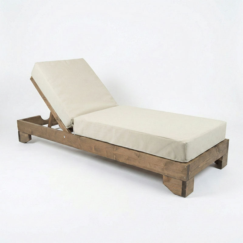 Șezlong Fendy, Natural - Nuc, 72x200x24 cm - Nuc