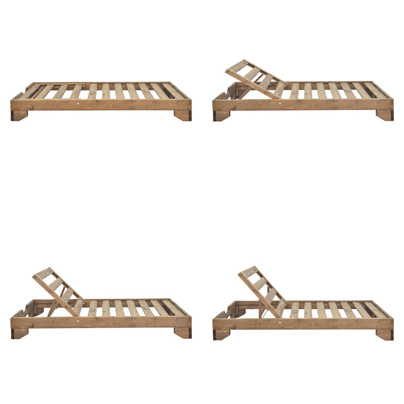 Sezlong Fendy, Lemn de brad, 72x200x24 cm - Nuc