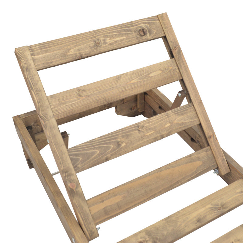 Sezlong Fendy, Lemn de brad, 72x200x24 cm - Nuc
