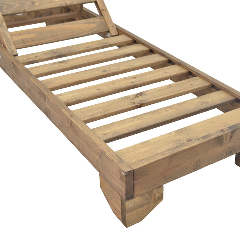 Sezlong Fendy, Lemn de brad, 72x200x24 cm - Nuc