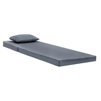 Sezlong Sezlong Sadie stofa, Gri, 65x185x15 cm, imagine suplimentara