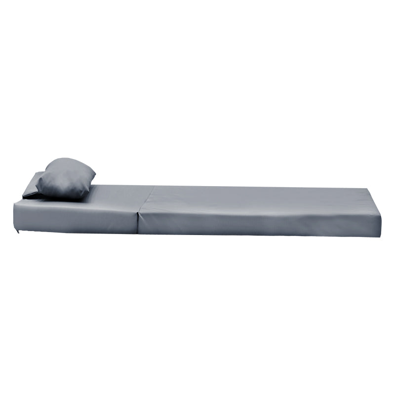 Sezlong Sezlong Sadie stofa, Gri, 65x185x15 cm, perspectiva suplimentara