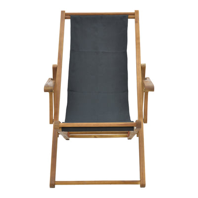 Sezlong Xurian lemn de salcâm pvc pvc, negru, 67x108x104 cm, perspectiva suplimentara