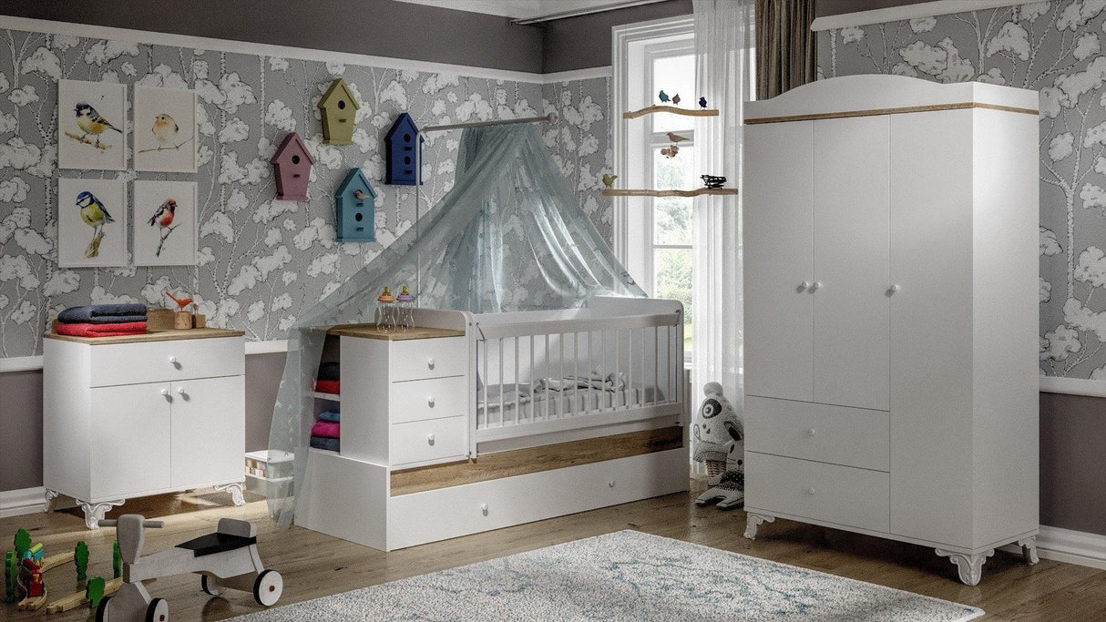 Sifonier Vega - Oak, Stejar, 42x184x105 cm