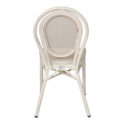 Stackable scaun Nacia aluminiu-textilene alb 45x59x85cm, variantă Alb