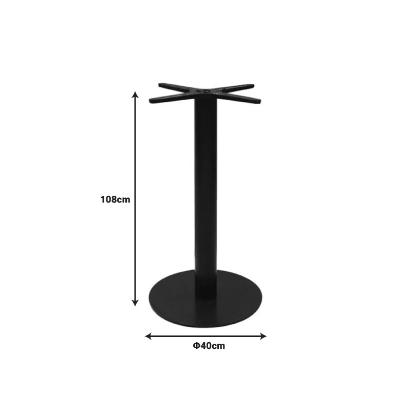 Suport blat masa Stada, Negru, 40x40x108 cm