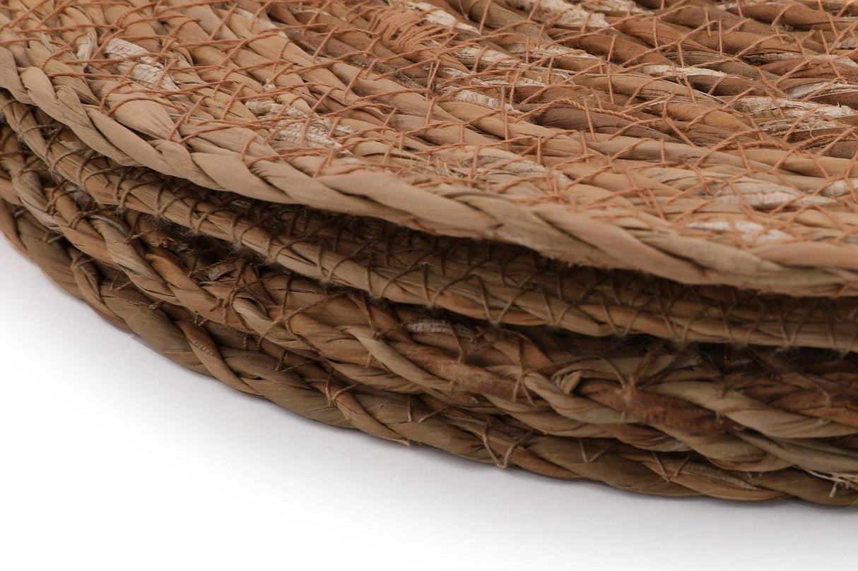 Suport pentru Farfurie din fibre de bambus MLN, Natur, 35x1x35 cm