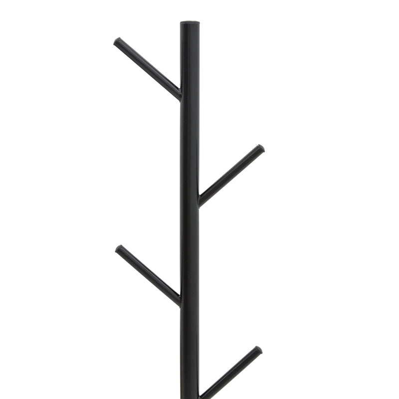 Suport pentru haine Fori metal, negru, 30x30x173 cm