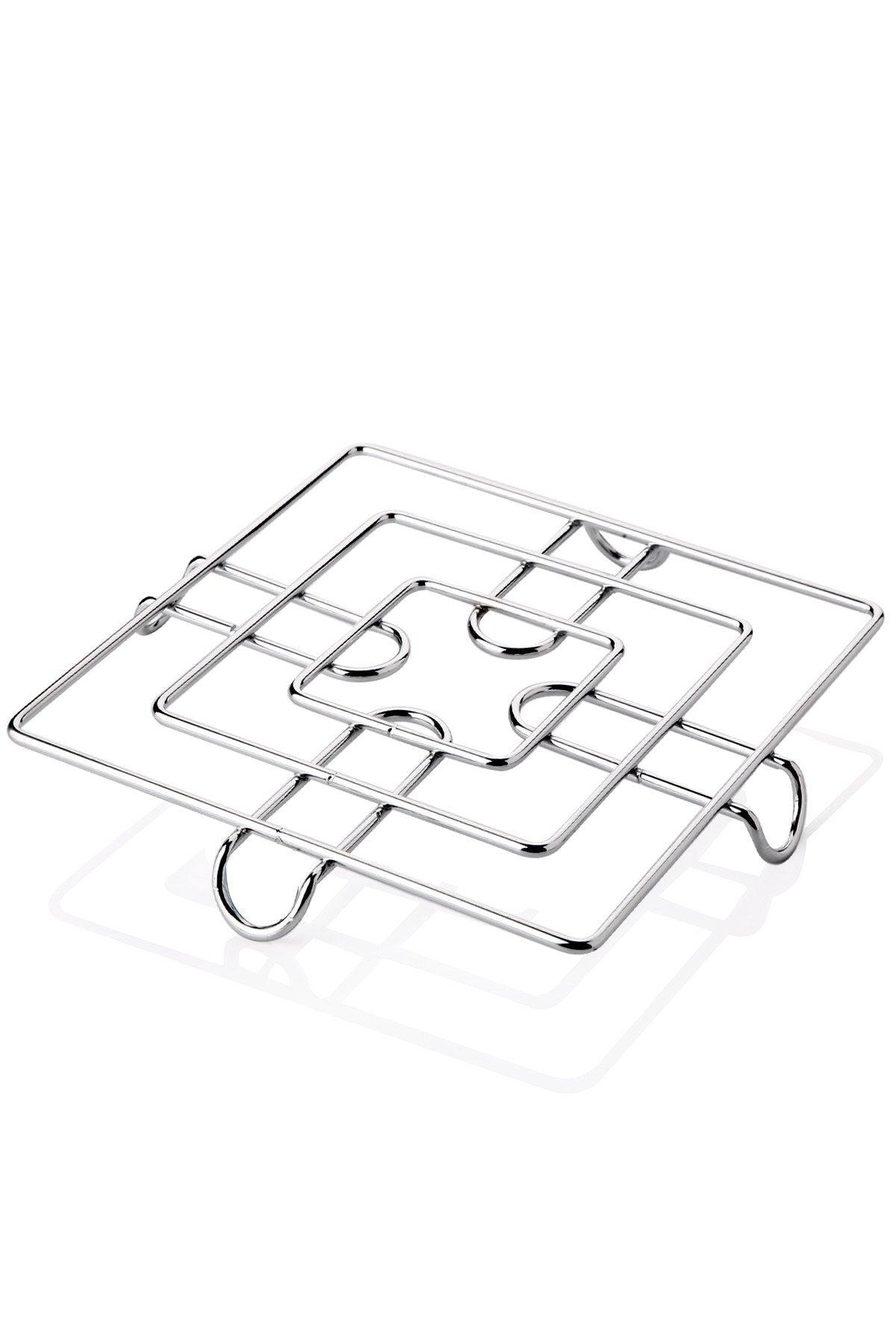 Suport Pentru Oala Patrat BLS-AKN20 - Metal, Multicolor, 23x3x23 cm