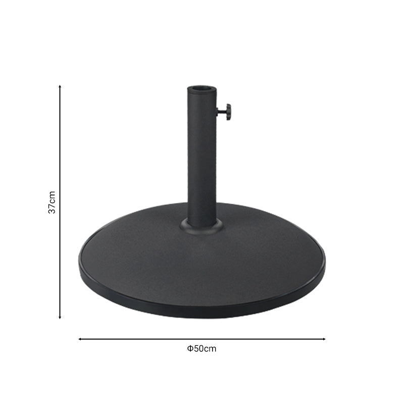 Suport umbrela de gradina Elfie, Gri, 50x50x50 cm, imagine suplimentara