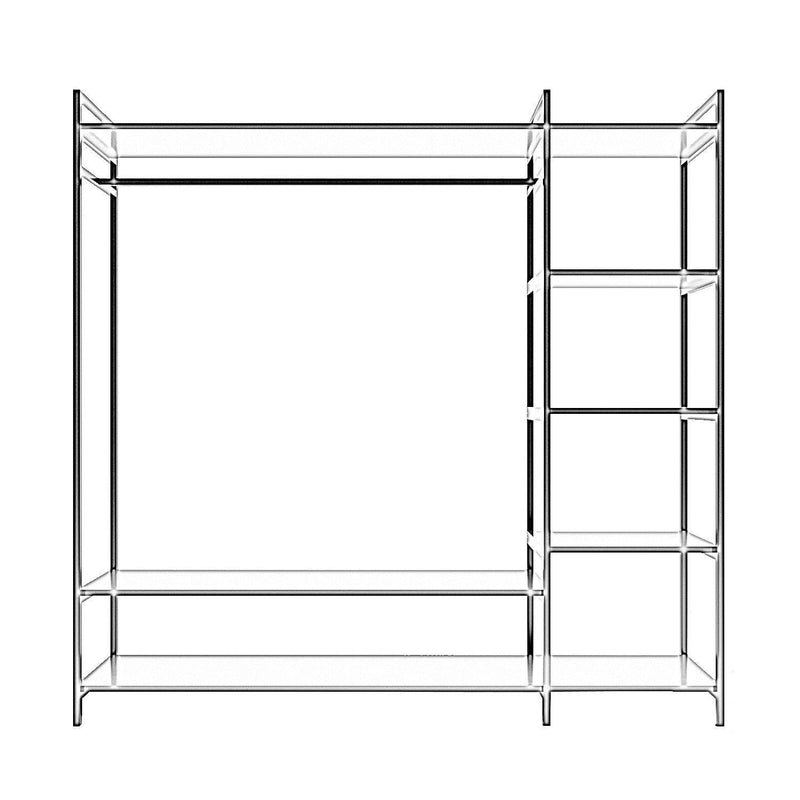 Suport Umerase cu rafturi Trend Saga L615, Alb, 40x180x180 cm