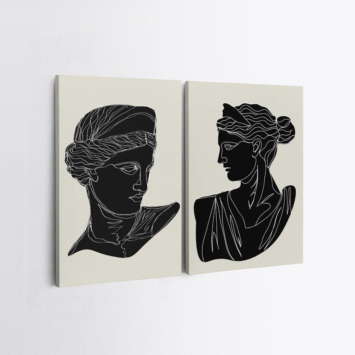 Tablou Canvas (2 bucăți) 2KNV424x29, Multicolor, 110x70 cm