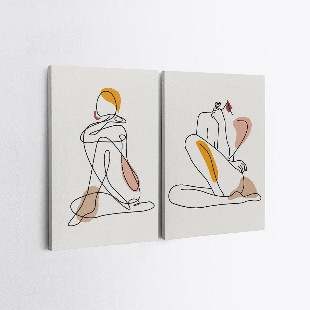 Tablou Canvas (2 bucăți) 2KNV4289, Multicolor, 110x70 cm