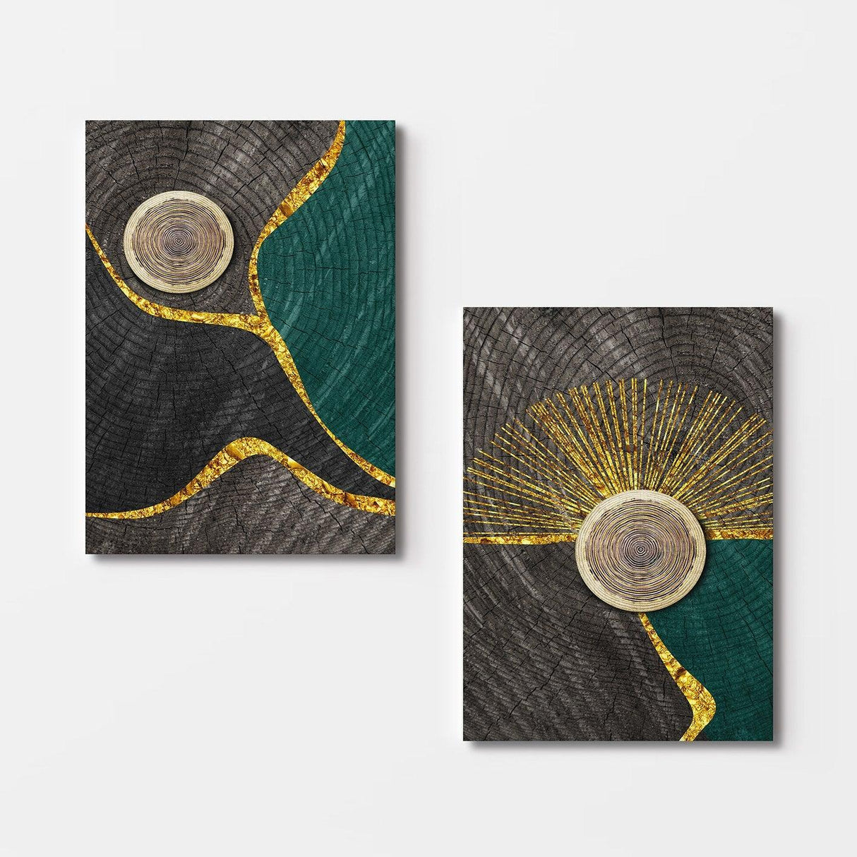 Tablou Canvas (2 bucăți) 2KNV4306, Multicolor, 110x70 cm