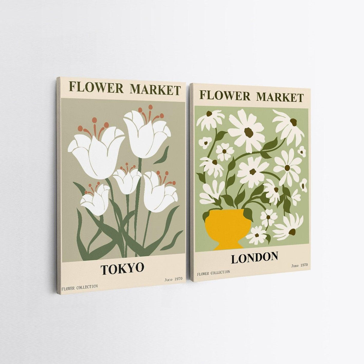 Tablou Canvas (2 bucăți) 2KNV4334, Multicolor, 110x70 cm