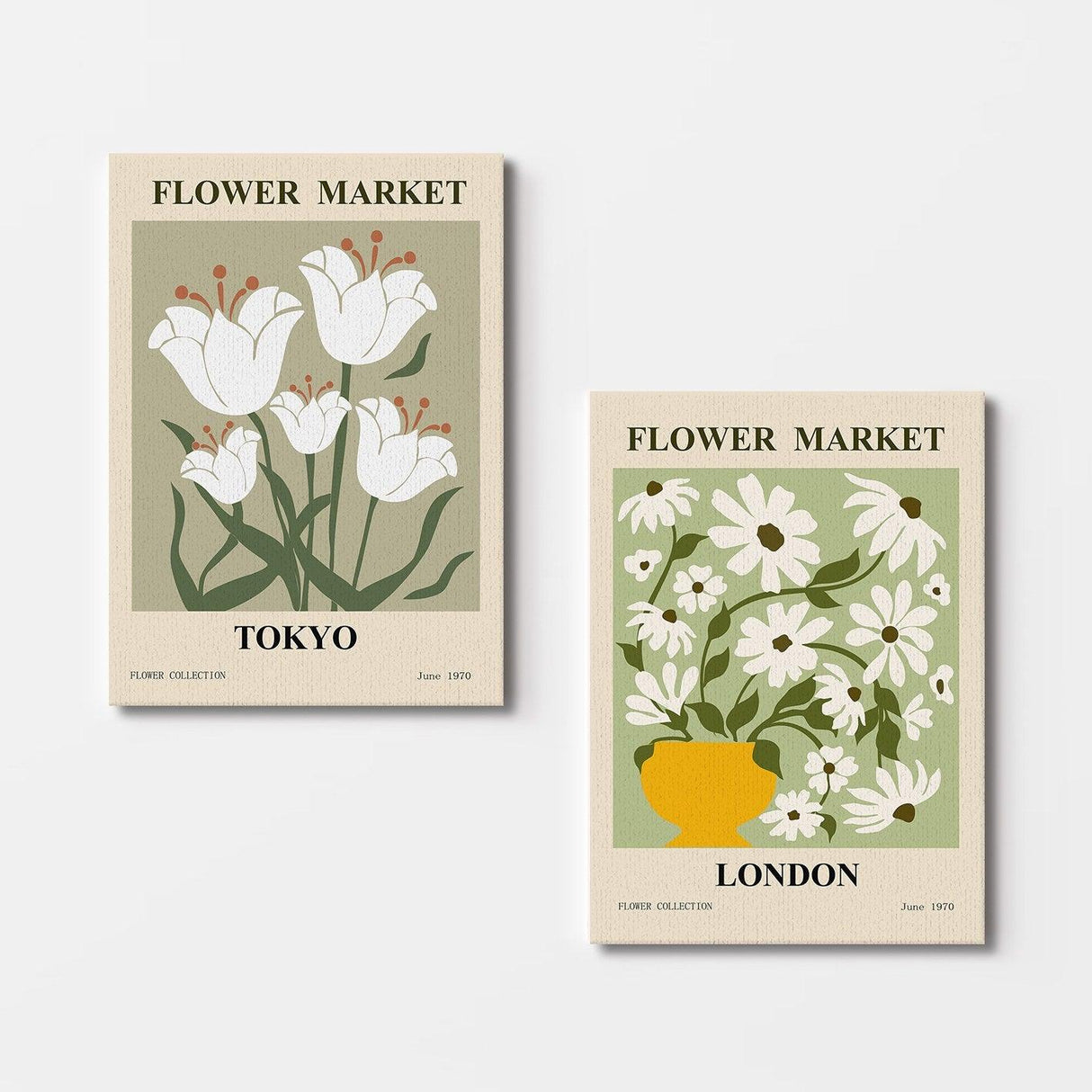 Tablou Canvas (2 bucăți) 2KNV4334, Multicolor, 110x70 cm