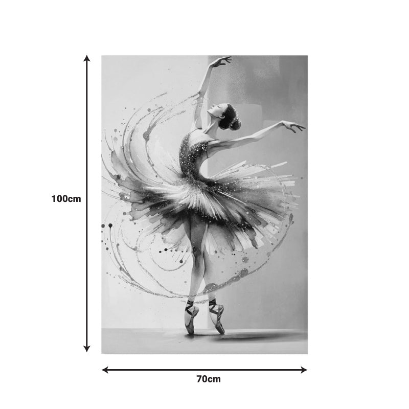 Tablou Canvas cu efect 3D Dancito I, Pânza, Multicolor, 70x100 cm, imagine suplimentara