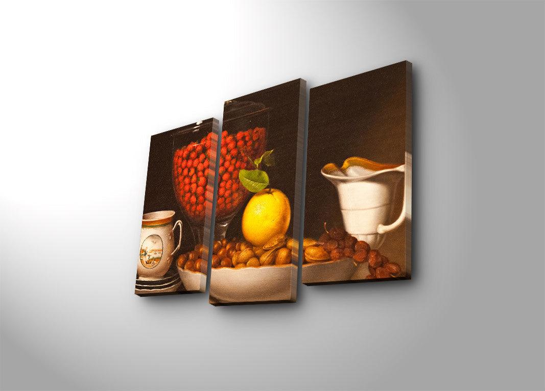 Tablou Canvas cu Led Bucatarie, Multicolor, 66 x 45 cm