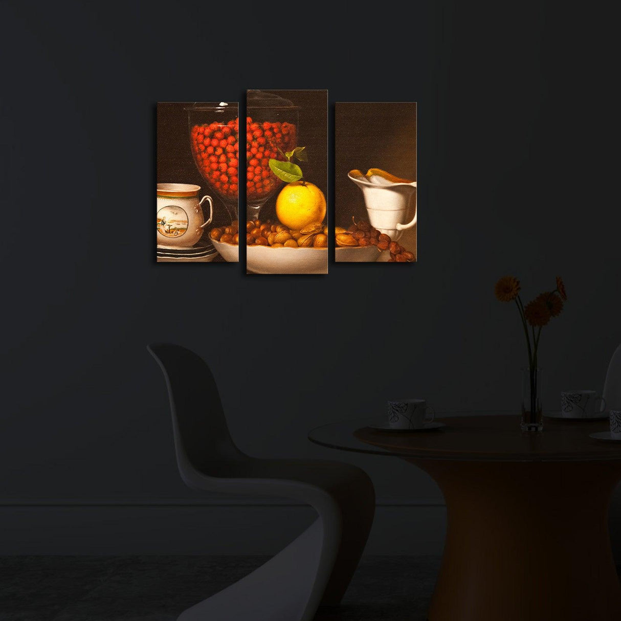 Tablou Canvas cu Led Bucatarie, Multicolor, 66 x 45 cm