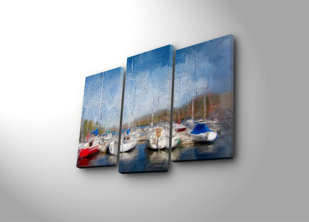 Tablou Canvas cu Led Mangalia, Multicolor, 66 x 45 cm