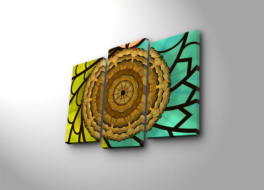 Tablou Canvas cu Led Ochii Capriu, Multicolor, 66 x 45 cm