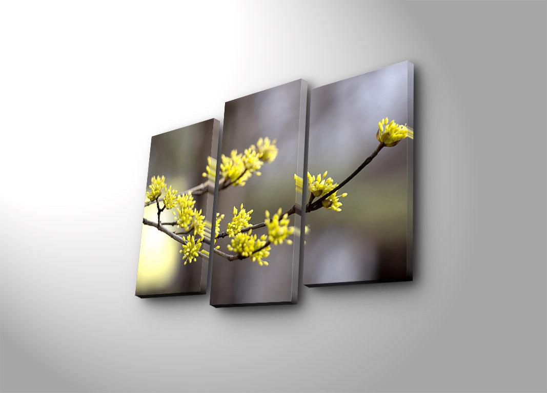 Tablou Canvas cu Led Orhidee, Multicolor, 66 x 45 cm