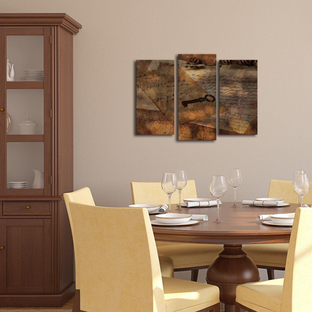 Tablou Canvas cu Led Scrisoarea Secreta, Multicolor, 66 x 45 cm