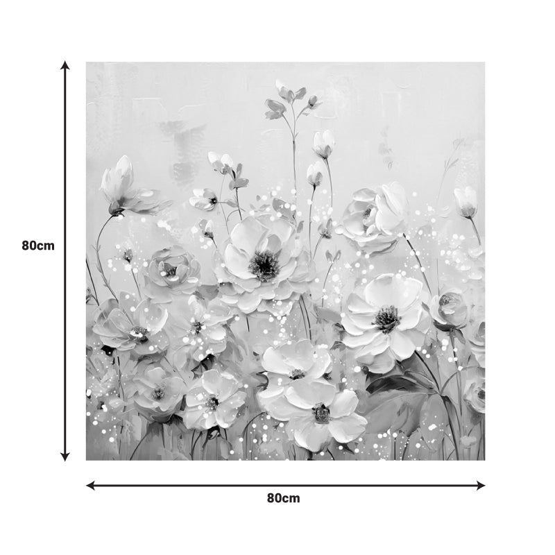 Tablou canvas Rozy I, Multicolor, 80x80 cm, imagine suplimentara