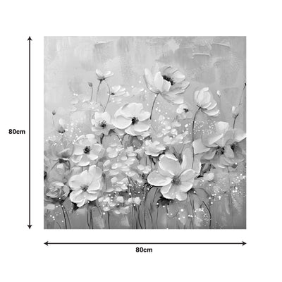 Tablou canvas Rozy II, Multicolor, 80x80 cm, imagine suplimentara