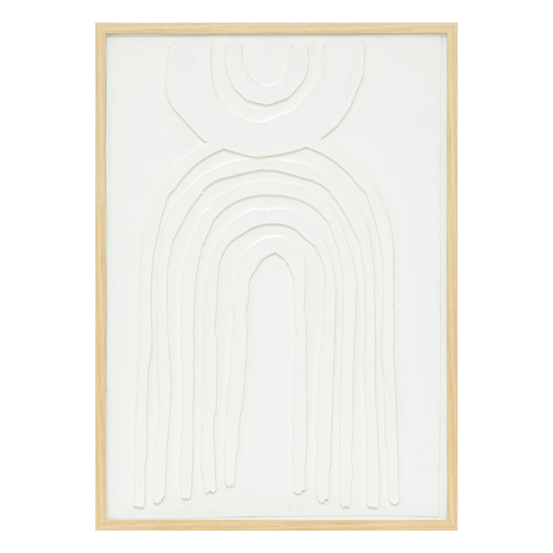 Tablou cu rama Bobby, Alb, 50x70 cm