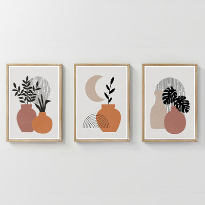 Tablou decorativ triptic Erynd, 33x48 cm
