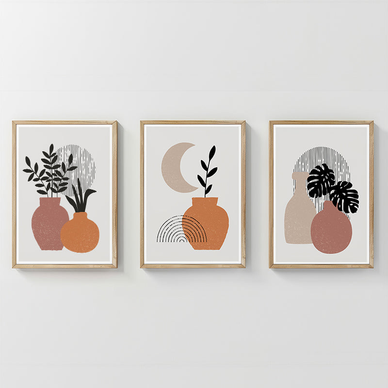 Tablou decorativ triptic Erynd, 33x48 cm