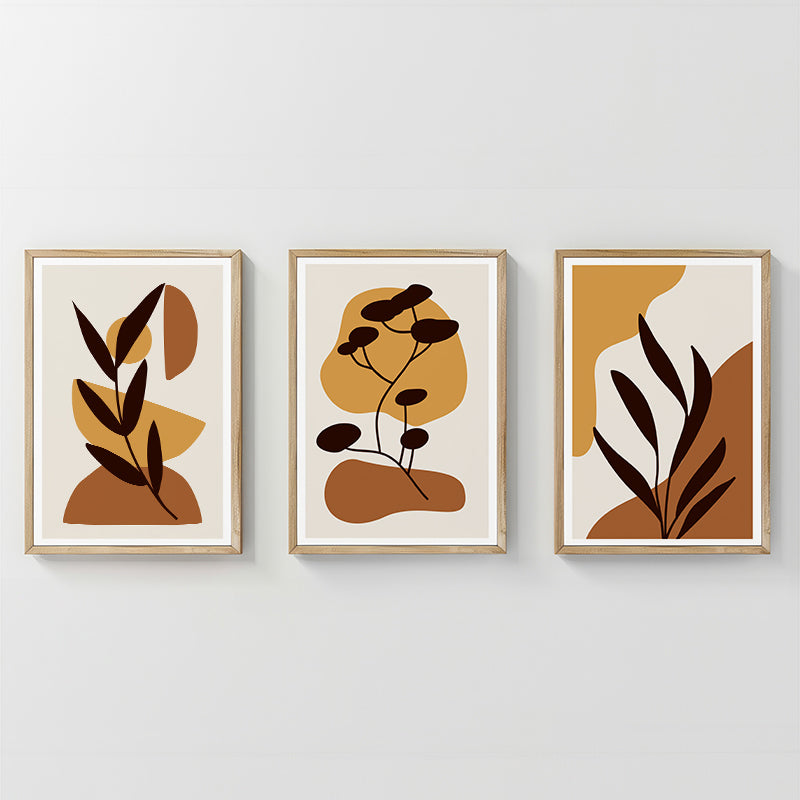 Tablou decorativ triptic, Oriv, Multicolor, 33x48 cm
