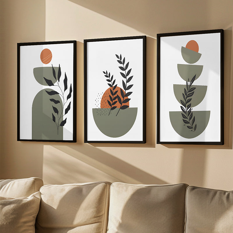 Tablou în rama Corisia Triptyque, Multicolor, 33x48 cm
