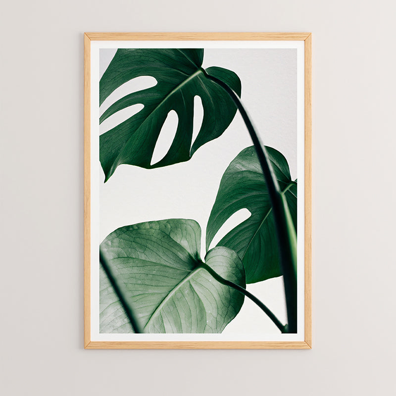 Tablou Leafy, Lemn, 33x48 cm