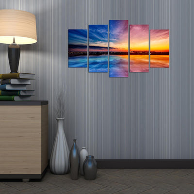 Tablou MDF ( 5 buc ) Australia, Multicolor, 60x110 cm