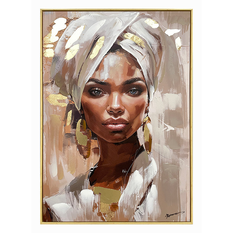 Tablou pictat pe pânza Gazel I, Pânza, 70x100 cm