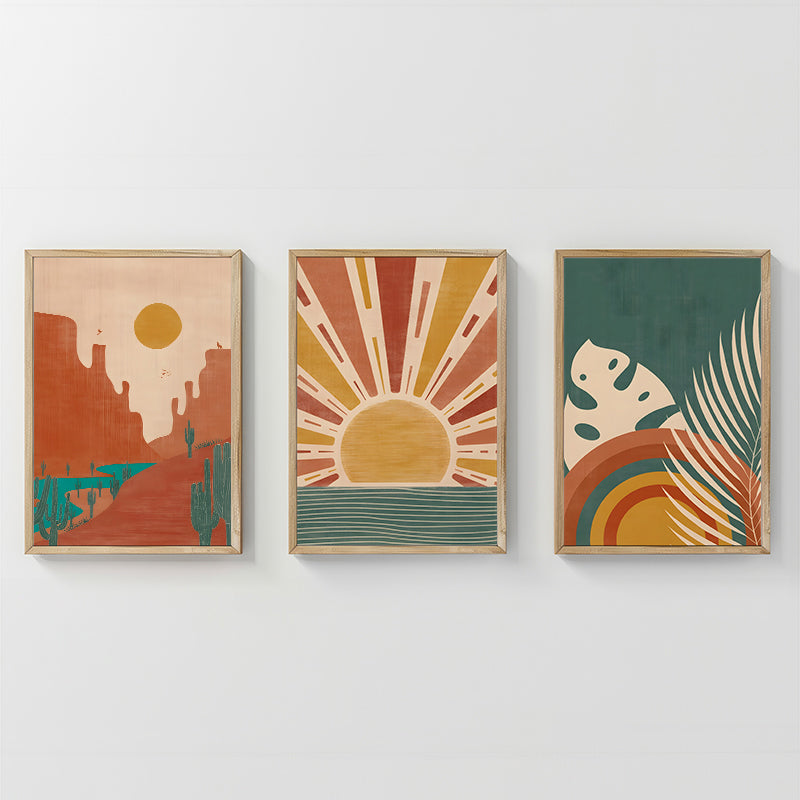 Tablou triptic Bemvy, Lemn, 33x48 cm