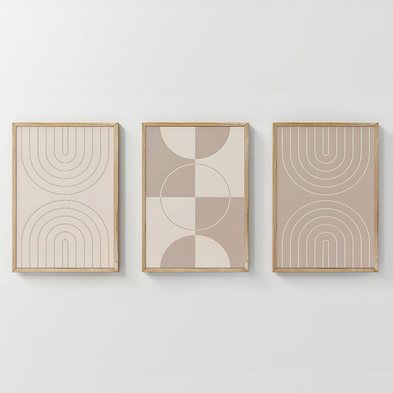 Tablou triptic cu imprimeu digital Zenzia, Piele, 33x48 cm