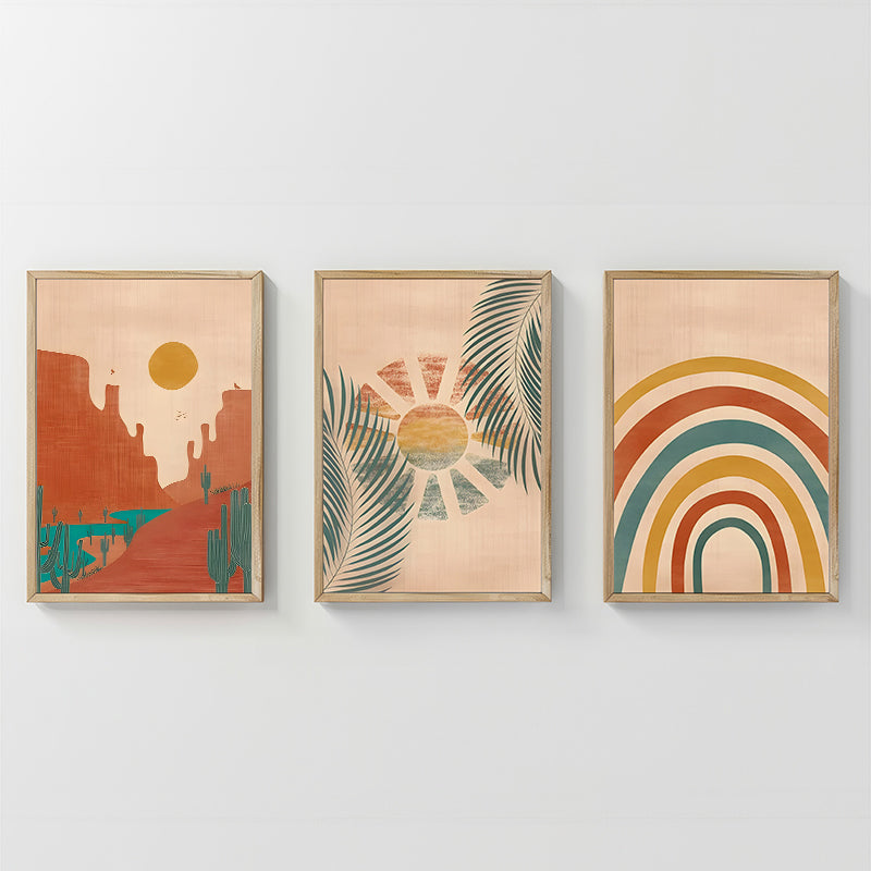 Tablou triptic Delea, Rama lemn, 33x48 cm
