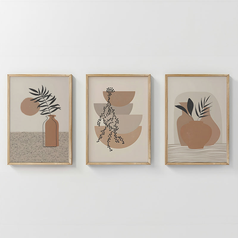 Tablou triptic Derzy, Multicolor, 33x48 cm