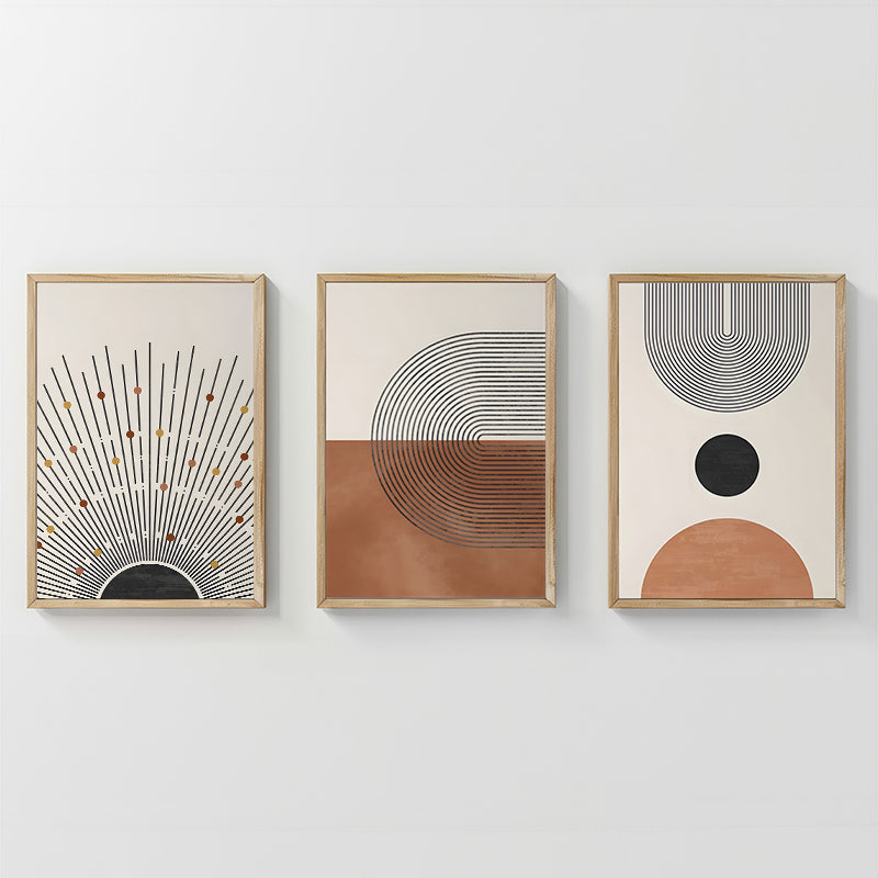 Tablou triptic Jemba, Lemn, 33x48 cm
