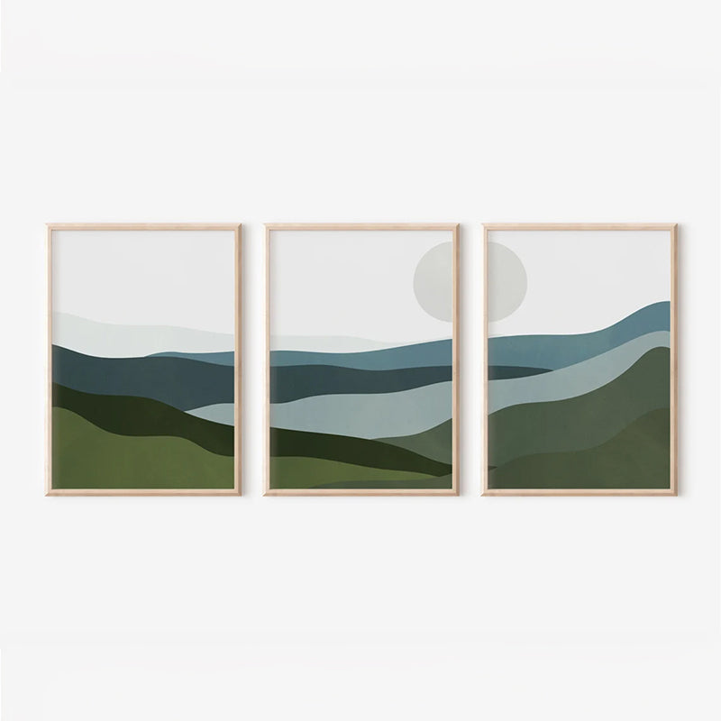 Tablou triptic Orbis, Cadru, 33x48 cm