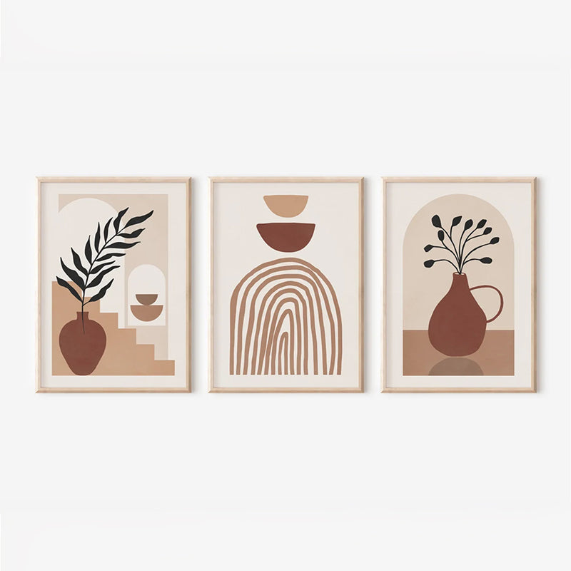 Tablou triptic Rendala, Cadru, 33x48 cm