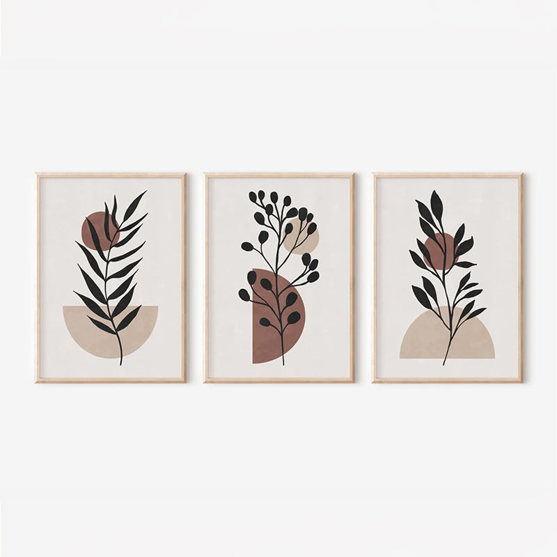 Tablou triptic și ramă Stenfy, Lemn, 33x48 cm