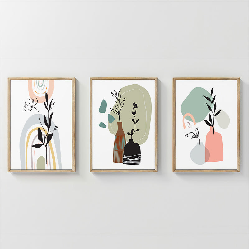 Tablou triptic, Thalyn, Cadru din lemn, 33x48 cm