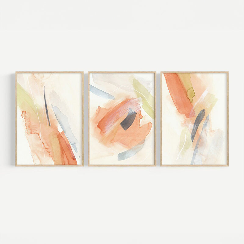 Tablou tritptic Coris, Multicolor, 33x48 cm