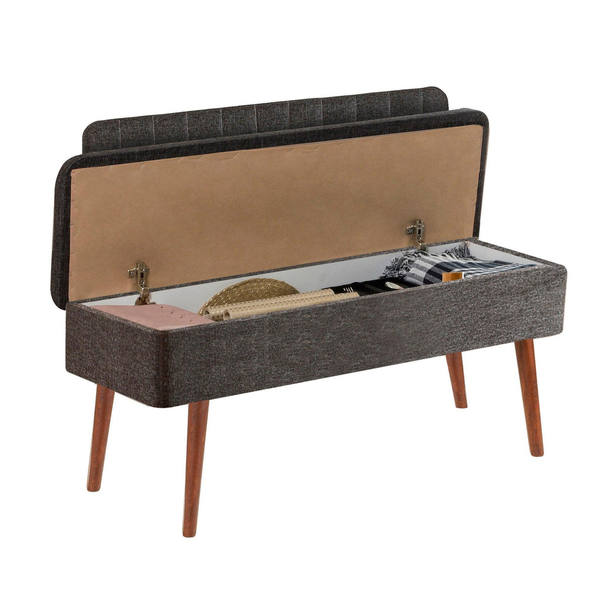 Taburet Banca Bucatarie Bench, 110x83x47 cm - Antracit deschis