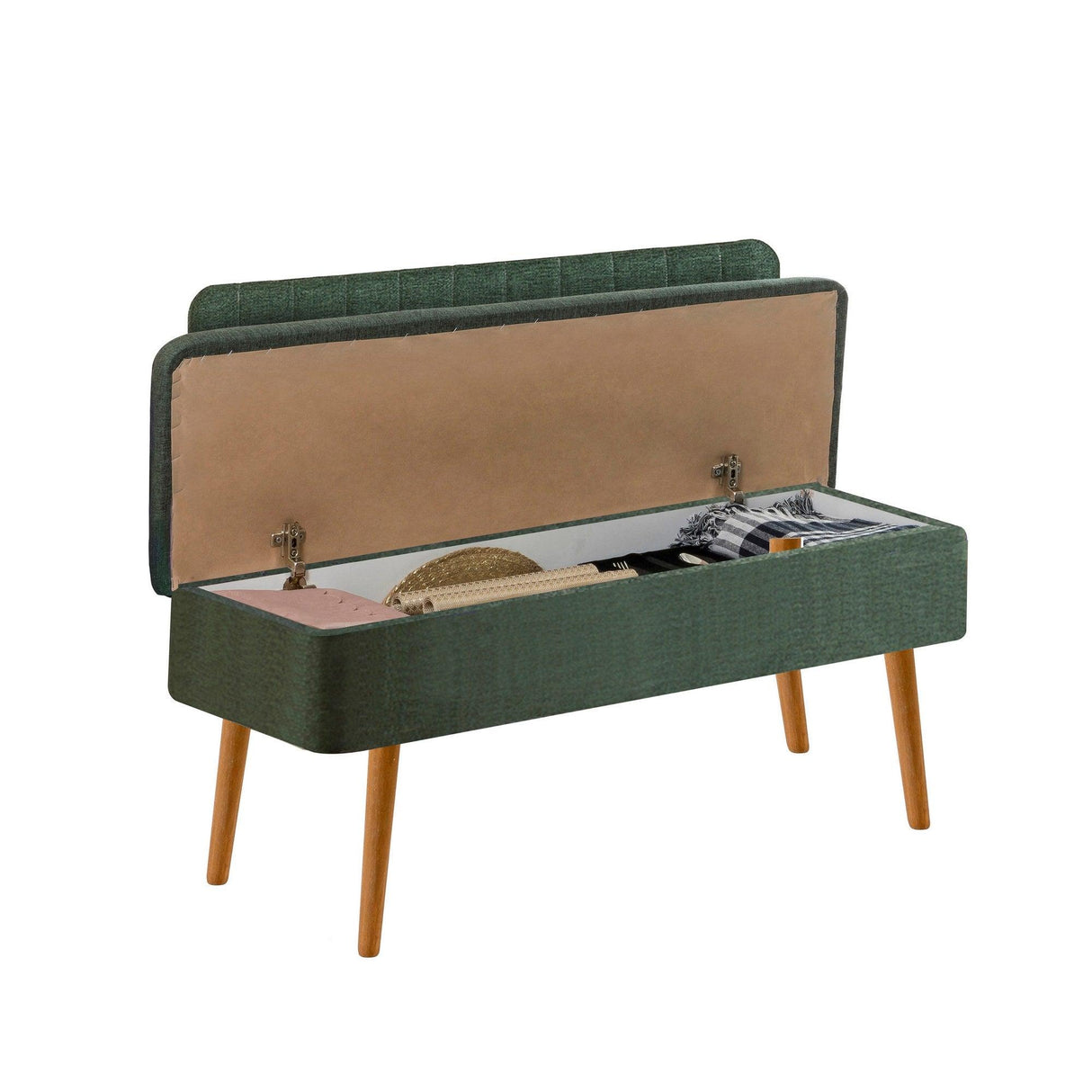 Taburet Banca Bucatarie Bench, 110x83x47 cm - Verde inchis